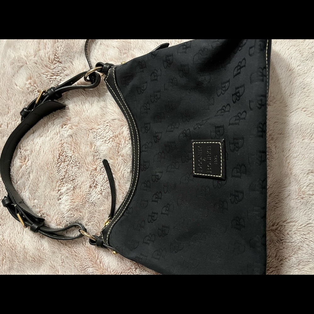 Dooney and Burke black shoulder bag